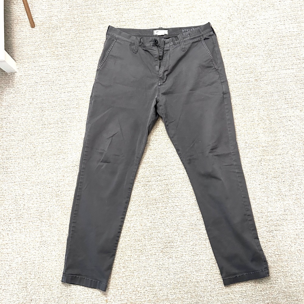 Madewell Grey Pants - 36x32 Athletic Slim